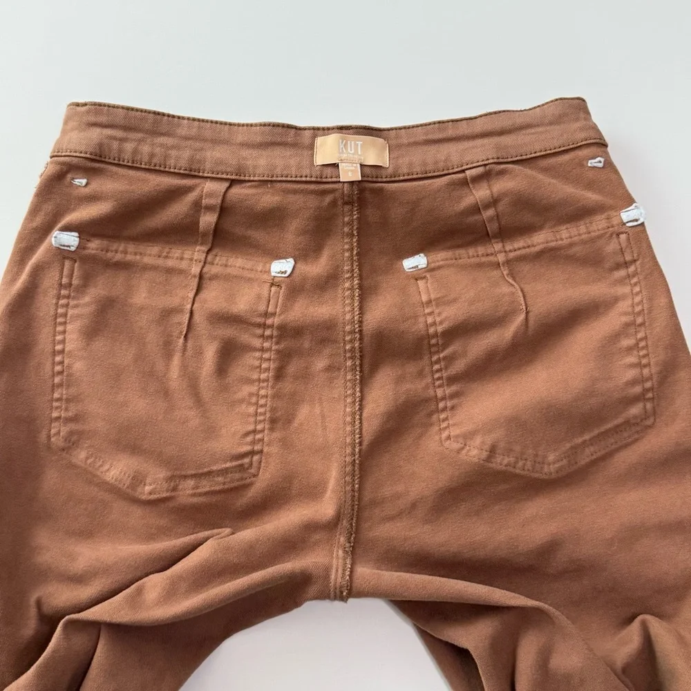 Kut from the Kloth Tan Wide Leg Jeans - Picture 12 of 14